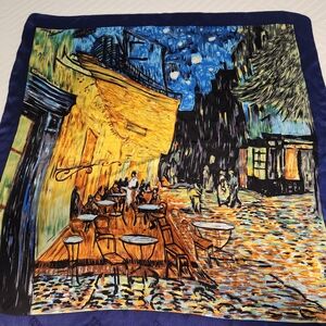 Van Gogh Cafe Terrace Silk Scarf